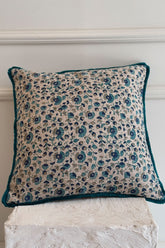 Flora Block Printed Cushion