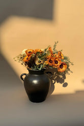 Handcrafted Black Urn
