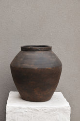 Aged Black Pot