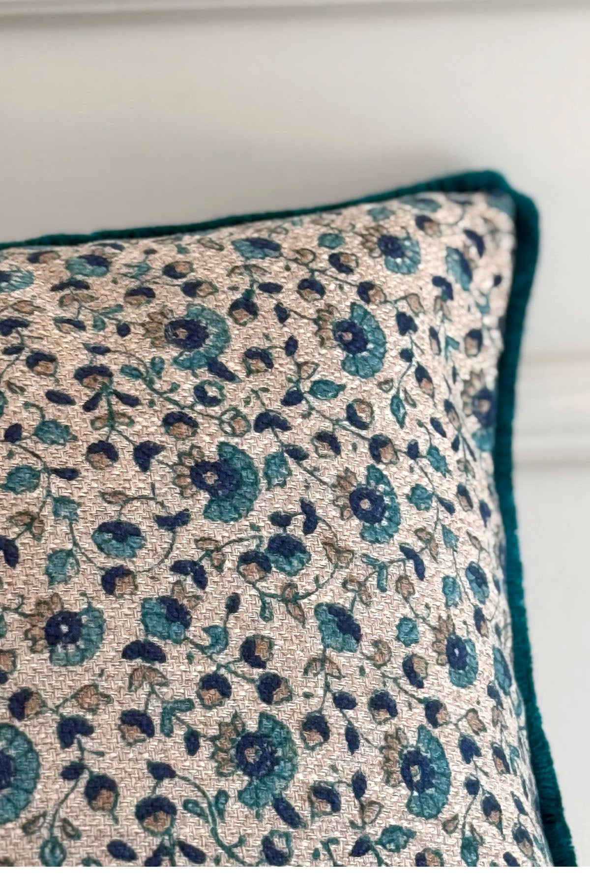 Flora Block Printed Cushion