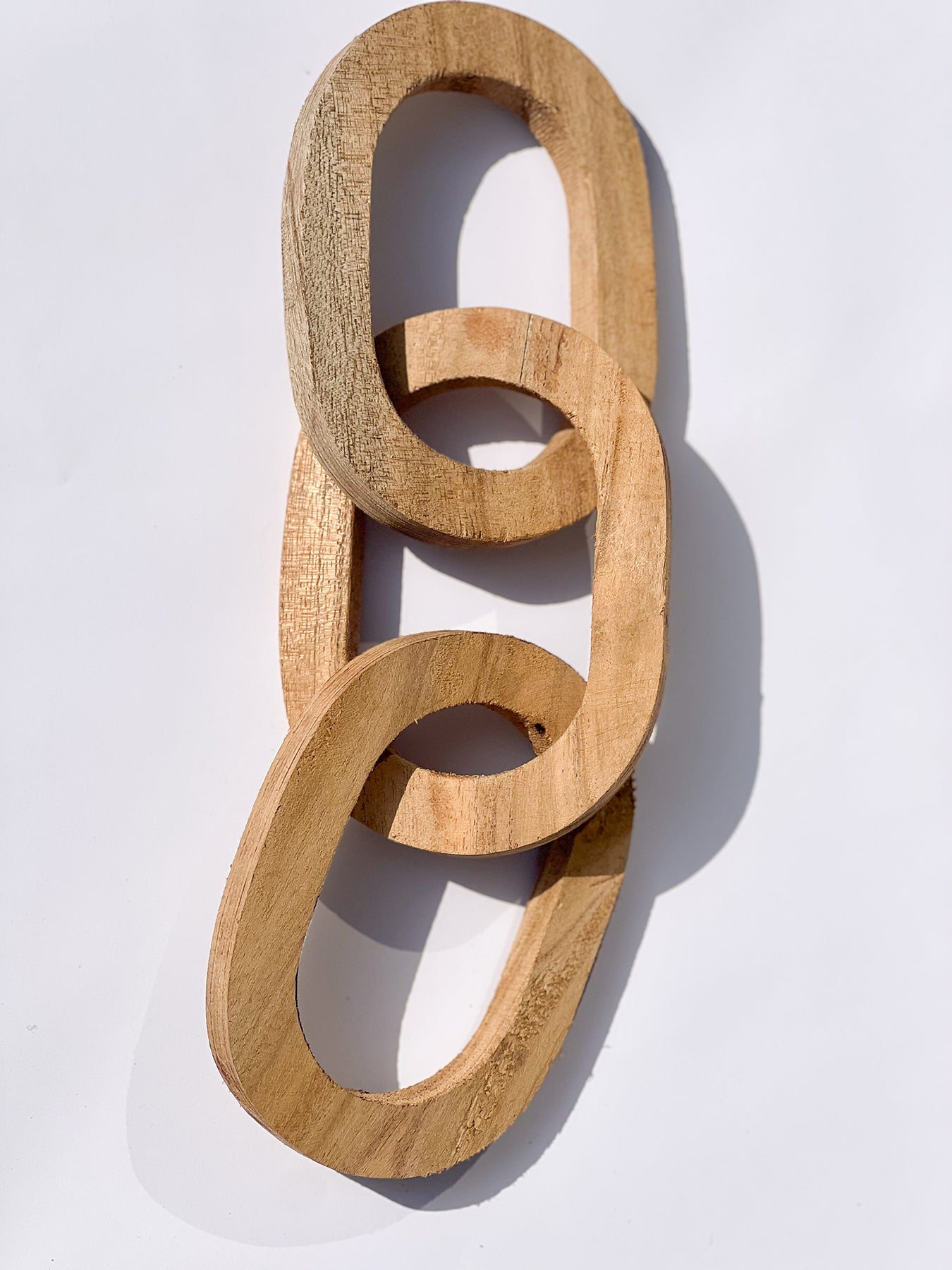 Hand Crafted Wooden Chain Link Chunky