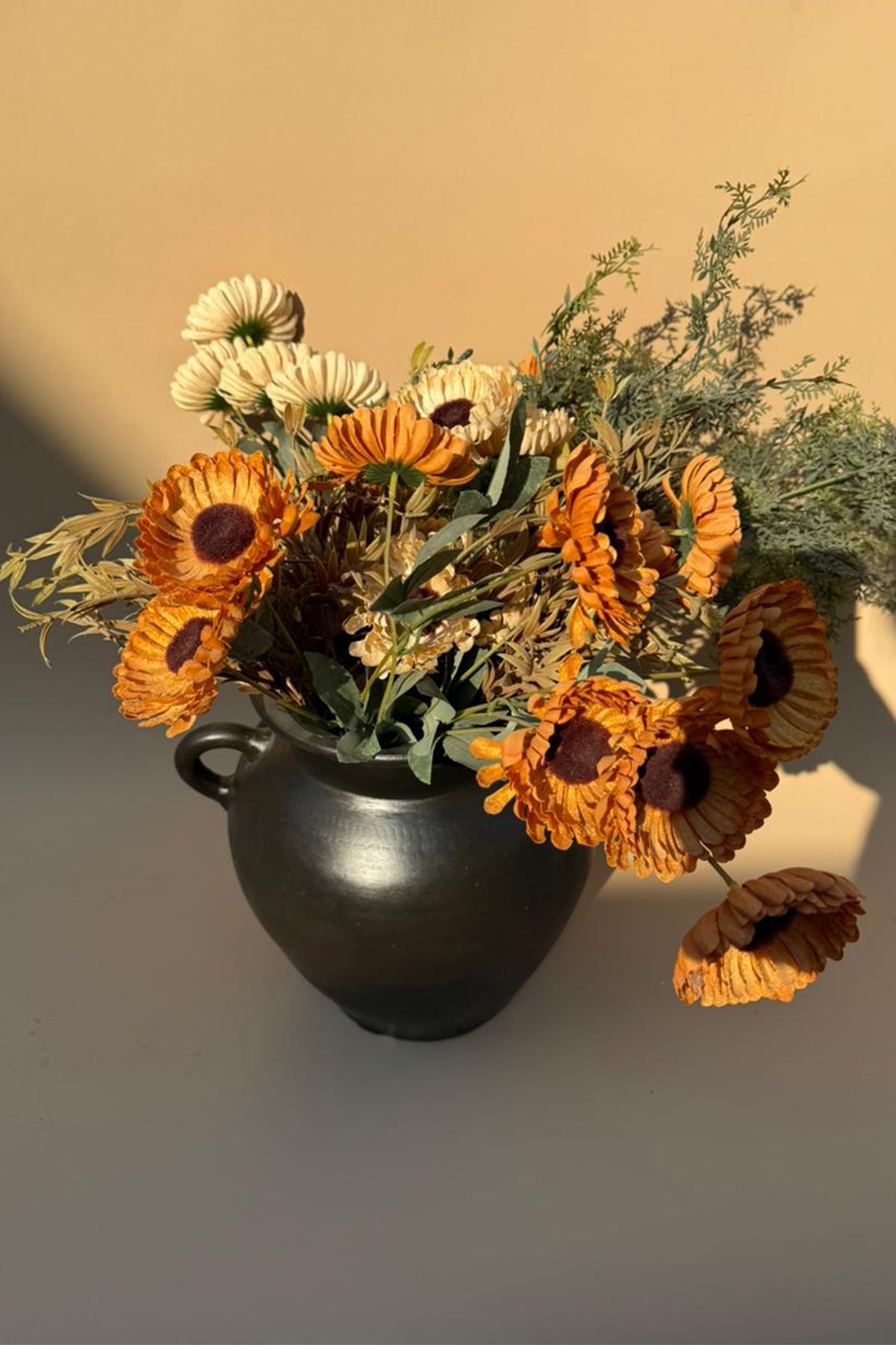Handcrafted Black Urn